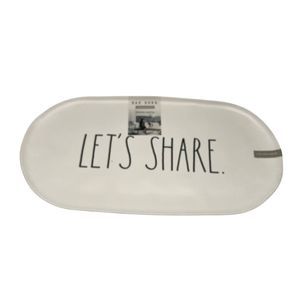 Rae Dunn Melamine Let's Share Serving Platter